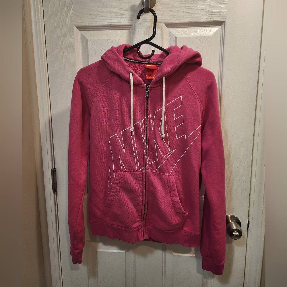 Nike Women's Fuchsia Zip-Up Hoodie